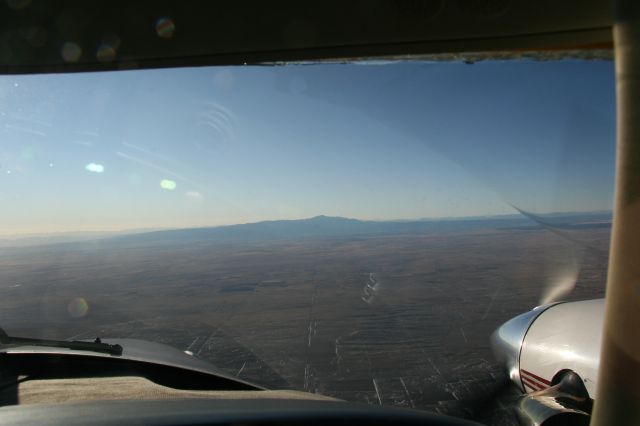 Piper Cheyenne (N6797J) - Pikes Peak from 100 NM