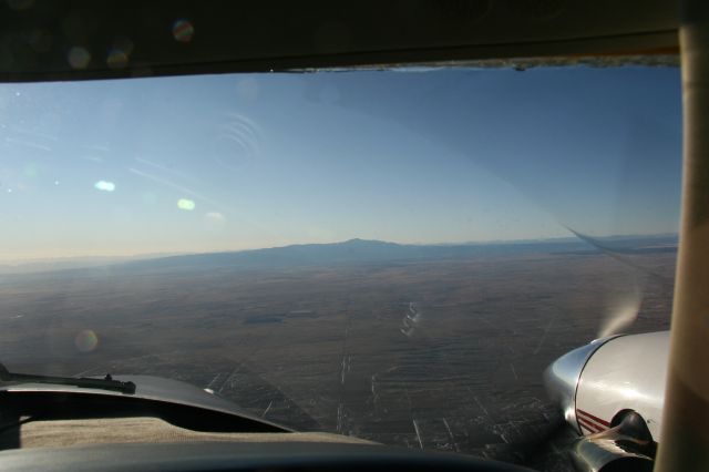 Piper Cheyenne (N6797J) - Pikes Peak from 100 NM