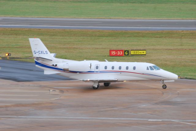 Cessna Citation Excel/XLS (G-CXLS) - Taken from Freeport Carpark