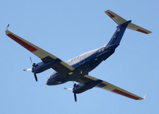 Beechcraft Super King Air 300 (N78) - At Shreveport Regional. Looks like they total makeover on these FAA aircraft. Even Put some writing on the bottom of the wings, "FLIGHT CHECK" and got rid of what I called the "Air Force One" colors.