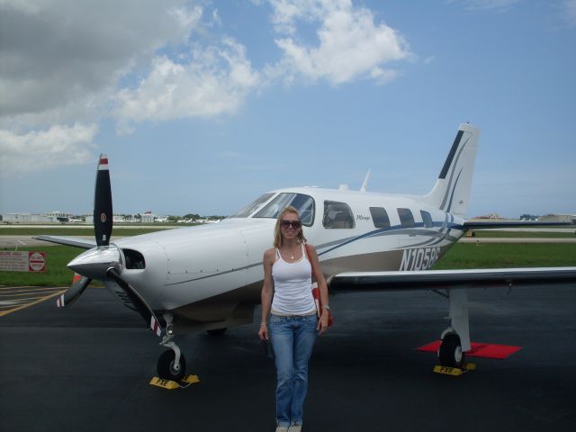 Piper Malibu Mirage (N10586) - My Heidi in front of my favorite FBO in all of Florida- Banyan Air Service