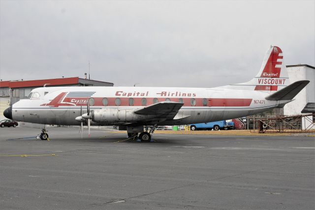 VICKERS Viscount (N7471) - 3-11-13. MID-ATLANTIC AIR MUSEUM