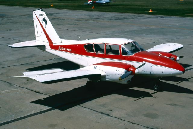 GIPPSLAND GA-8 Airvan (VH-AVP) - PIPER PA-23-250 AZTEC - REG : VH-AVP (CN 27/339) - PARAFIELD ADELAIDE SA. AUSTRALIA - YPPF (10/10/1983) 35MM SLIDE SCANNED WITH A EPSON PERFECTION V700 FLATBED SCANNER.