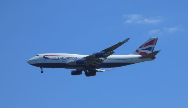 Boeing 747-400 (G-BYGF) - Shown here on approach is a British Airway Boeing 747-400 in the Summer of 2018.