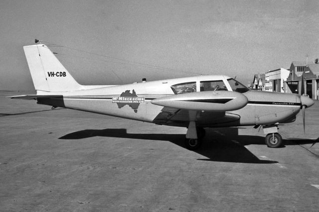 VH-CDB — - MCNIECE BROS. - PIPER PA-24-250 COMANCHE - REG VH-CDB (CN 24-3668) - ESSENDON MELBOURNE VIC. AUSTRALIA - YMEN (15/7/1972)