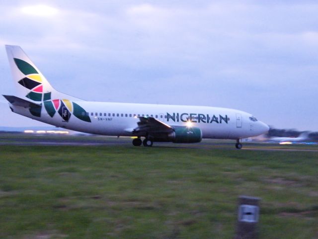 Boeing 737-700 (5N-VNF) - 5N-VNF Boeing 737-33V CN 29341/3125 Virgin nigeria in for painting 17-09-2009