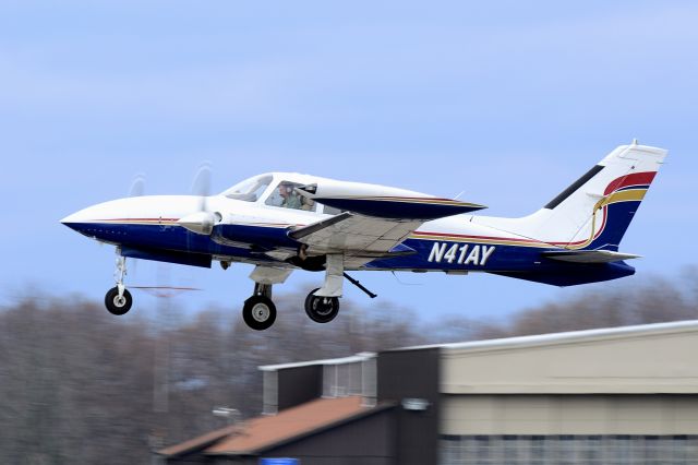 Cessna Centurion (N41AY) - Departing Runway 26