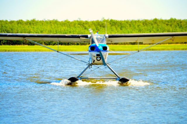 Piper L-21 Super Cub (N4802Z) - First float flying of the 2015 season.