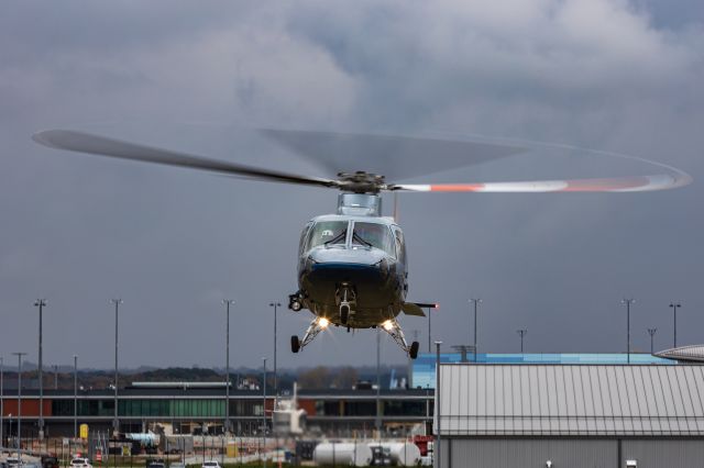 Sikorsky S-76 (N768AM) - AeroMed 1 returning to it's hangar at the Gerald R Ford International Airport