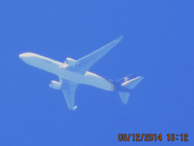 BOEING 767-300 (N337UP) - UPS flight 2922 from SDF to LAX over Southeastern KS at 36k feet.