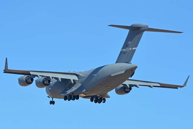 Boeing Globemaster III (06-6163) -  C-17A 06-6163 Spirit of Vacaville of the 60th Air Materiel Wing and 349th Air Materiel Wing based at Travis Air Force Base at Luke Air Force Base on January 31, 2018. 