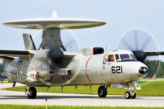 Grumman E-2 Hawkeye (N621) - Northrop Grumman E-2 Hawkeye arriving at Thunder Over Michigan 2018.