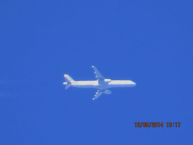 Airbus A321 (N585UW) - U.S. Airways flight 1844 from PHX to PHL over Southeastern Kansas at 31,000 feet.