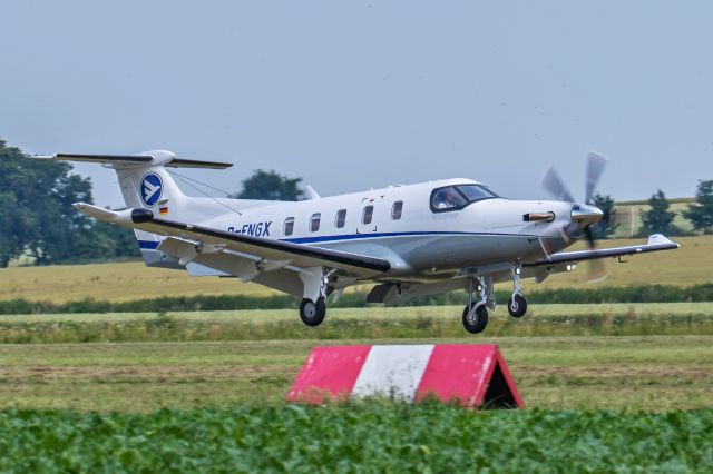 Pilatus PC-12 (D-FNGX) - Landing