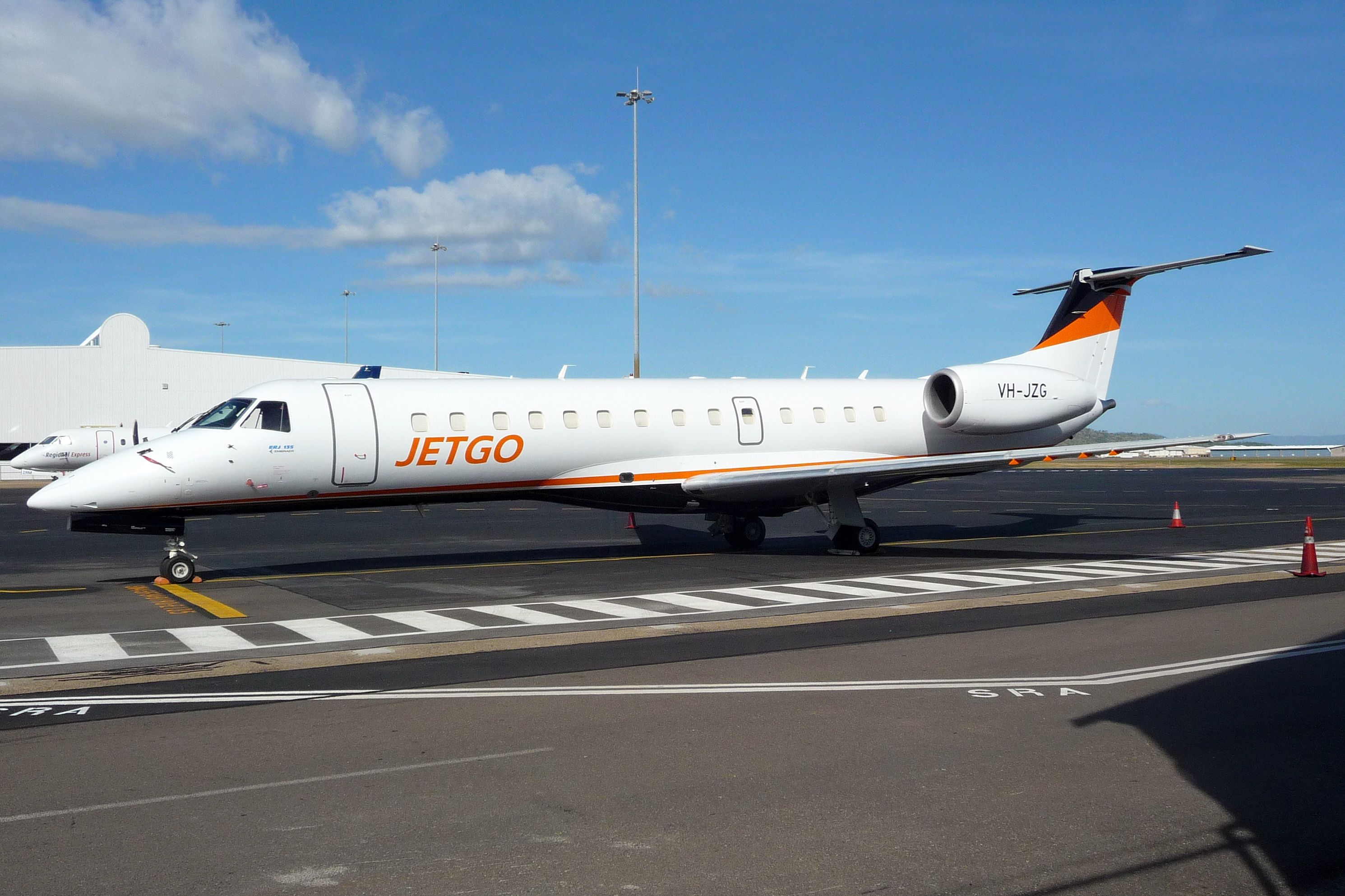 Embraer ERJ-135 (VH-JZG) - Jetgo's newest E135 VH-JZG on the tarmac at Townsville