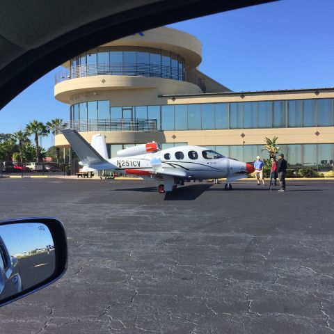 — — - N251CV -PHOTO CREDIT Michael Marzano Sheltair FBO at Orlando Executive Airport.
