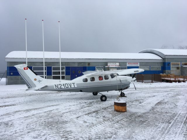 Cessna P210 Pressurized Centurion (N210VT) - On ferry flight from LSZG to KBTV on Nov 2020