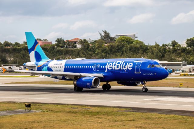 Airbus A320 (N565JB) - In a world where magic and adventure intertwine, "Bippity Boppity Blue" takes flight.