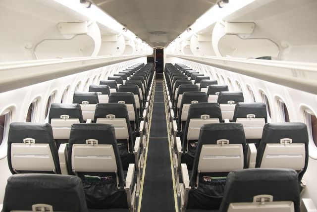 de Havilland Dash 8-400 (N502LX) - interior of aircraft 502