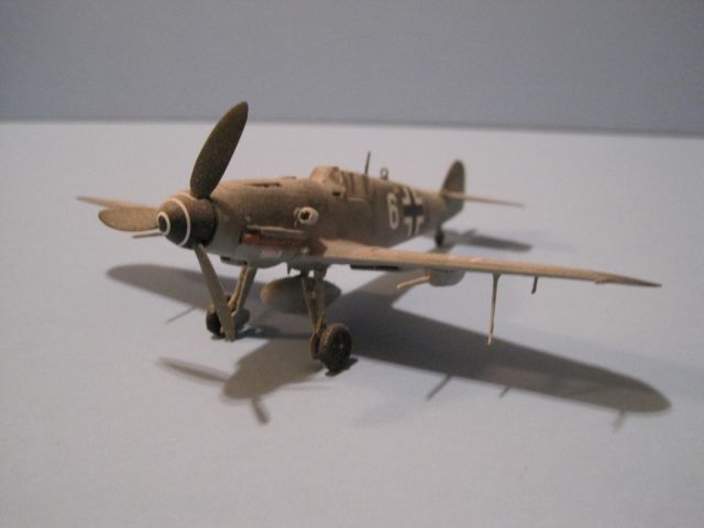 — — - Me-109G in 1/72 scale.