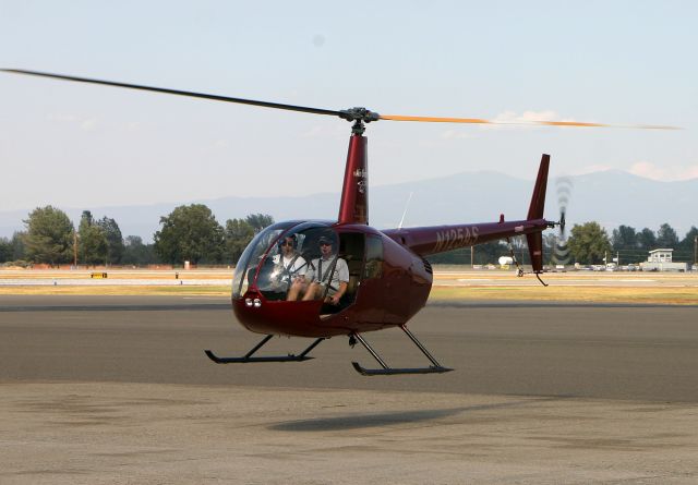 Hawker 800 (N125AS) - KRDD - Air Shasta R-44 II  up for flight training.