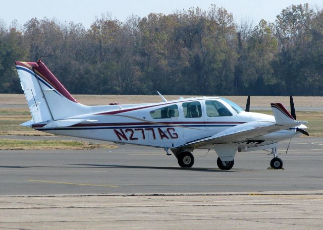 Beechcraft 55 Baron (N277AG) - At Downtown Shreveport.