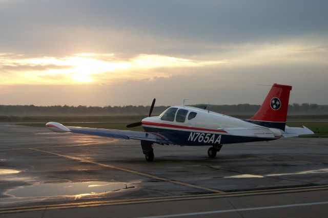 Beechcraft 35 Bonanza (N765AA) - Getting ready to depart to KMDW