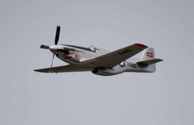 North American P-51 Mustang (47-4466) - 070415 Barbara Jean during a low pass at the Seward airshow