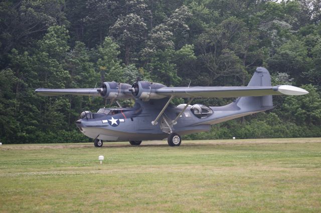 N9521C — - PBY-5A Catalina at Warbirds Over the Beach 2017 at the Military Aviation Museum in Virginia Beach, VA on 20 May 2017; unfortunately not much flying due to crosswinds and 700 foot ceiling.