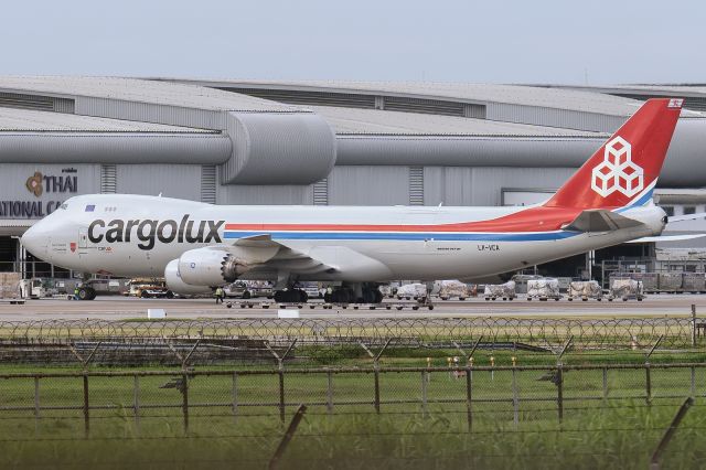 BOEING 747-8 (LX-VCA) - 15th June, 2025: Parked at the International Cargo Terminal in Bangkok's Suvarnabhumi prior to operating flight CV 7145 to Incheon, South Korea. 