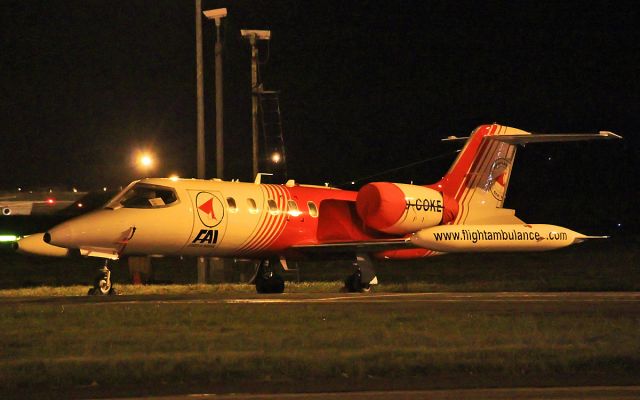 Learjet 35 (D-COKE) - flightambulance at shannon 9/12/13