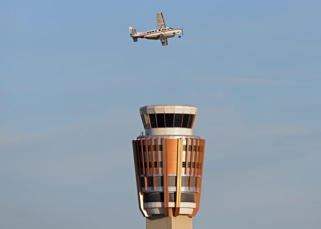 Cessna Caravan (N208WW) - He was told to turn quickly after take-off allowing him to fly over the tower. 