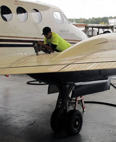 Beechcraft Super King Air 350 (N904MC) - Our line staff at RELIANT AIR. RELIANT AIR offers the lowest fuel price on the Danbury (KDXR) Airport.