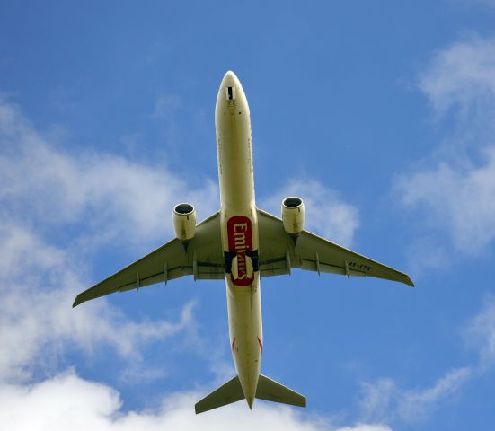 BOEING 777-300 (A6-EPQ) - Emirates daily departure NCL-DXB (19Aug23)