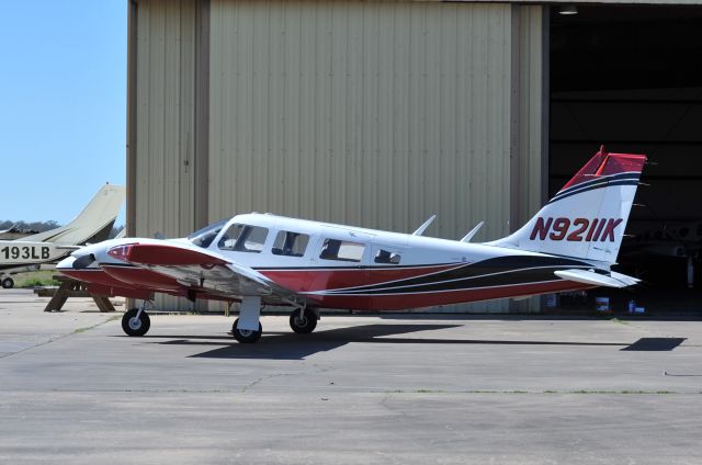 Piper Seneca (N9211K) - Enjoying the sun outside service hanger :-)