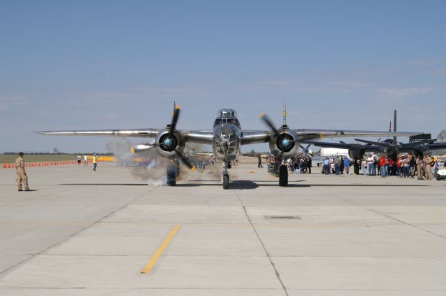 North American TB-25 Mitchell (N27493) - B-25J Miss Mitchell at Great Bend Air Fest 2015. Sept 19,2015