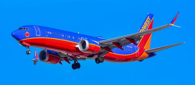 Boeing 737 MAX 8 (N872CB) - N872CB Southwest Airlines Boeing 737-8 MAX s/n 67780 "Colleen Barrett" - Harry Reid International Airport  KLASbr /Photo: TDelCorobr /January 16, 2024