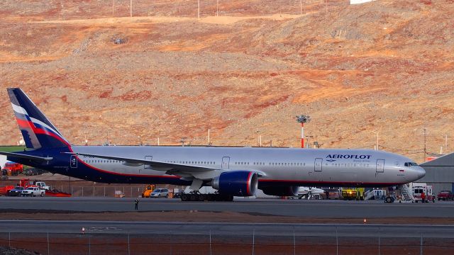 BOEING 777-300ER (VP-BGB) - A medical emergency stop over, in Iqaluit.