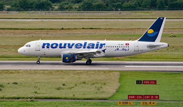 Airbus A320 (TS-INU) - after landing at DUS /EDDL, 06. jun 2022