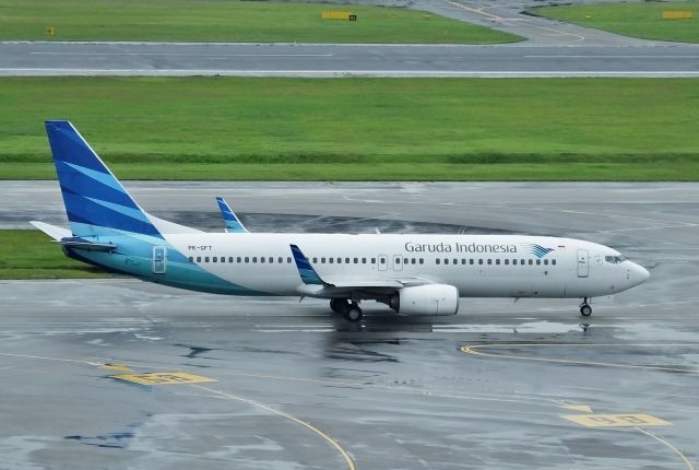 Boeing 737-800 (PK-GFT) - Taxing at SIN (2016/11/05)
