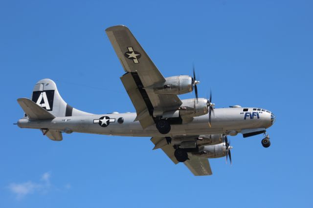 Boeing B-29 Superfortress (N529B) - On final at Appleton International..........