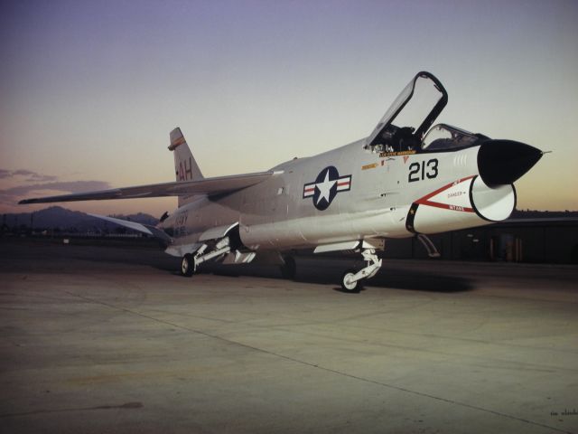 15-0297 — - USN F8-J in VF-162 colors delivered to San Diego Aerospace Museum at Gillespie Field, El Cajon, CA.  Airplane was restored by Naval Air Rework Facility, North Island, CA, barged across the bay, and towed on local streets to Gillespie Field on an early Sunday morning in 1985.