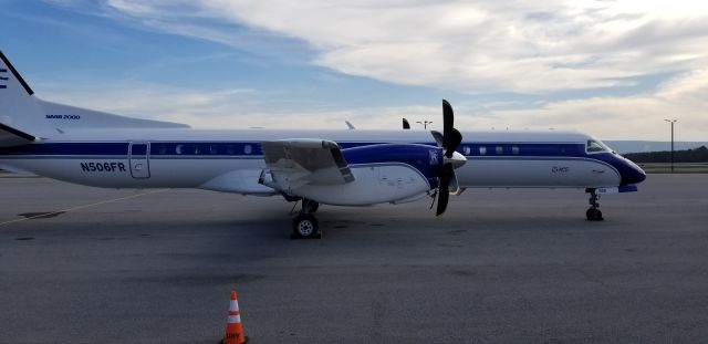 Saab 2000 (N506FR) - On the ramp.