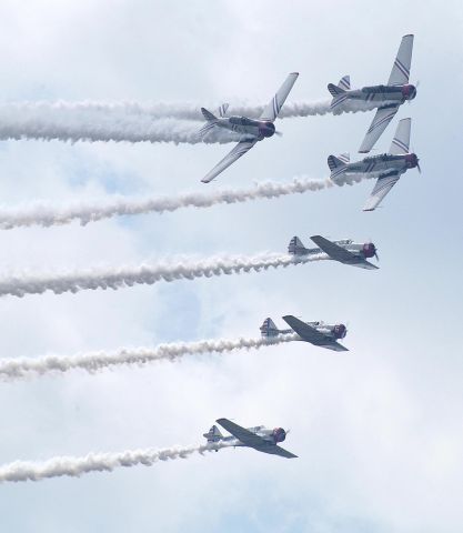 North American T-6 Texan — - Performing at the Rochester Airshow