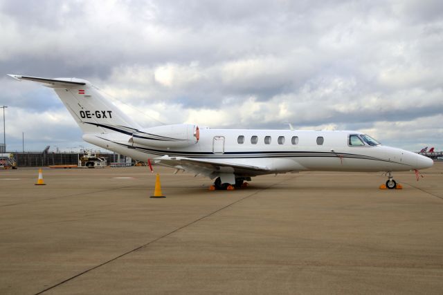 Cessna Citation CJ4 (OE-GXT) - International Jet Management Citation CJ4 parked on Stand 454 on 31-Jan-23 one day prior to departing for EDMO as IJM188.