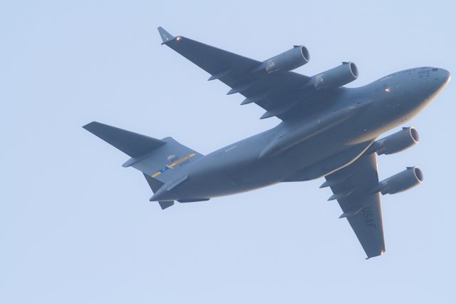 Boeing Globemaster III (N50102) - C-17 Globemaster III takes flight over Charleston, South Carolina.