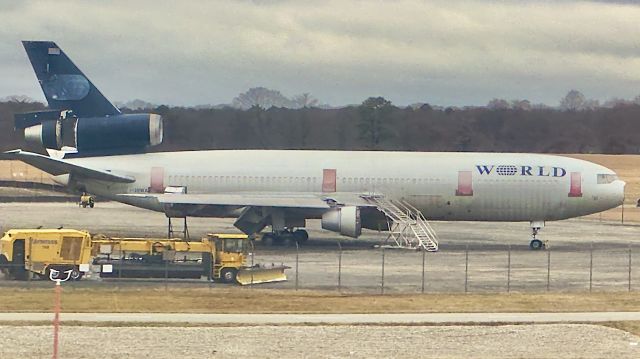 McDonnell Douglas DC-10 (N139WA) - Taken on December 28, 2023br /br /Damaged beyond repair on May 6, 2009, at BWI after a hard landing; preserved at BWI in July 2010 as a fire and rescue training aid