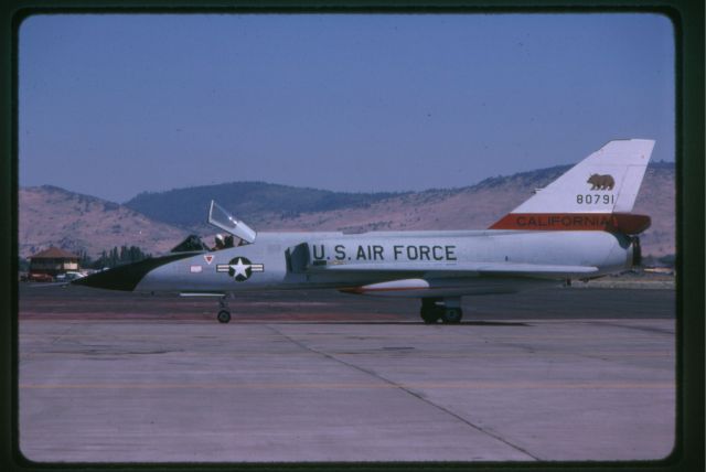 CONVAIR QF-106 Delta Dart — - F106 of the California Air National Guard Fresno ANGBase at Kingsley Field, OR  AUG 1979