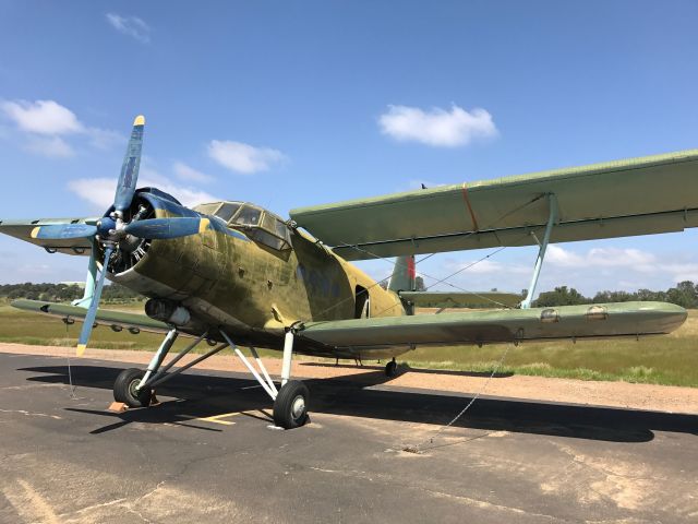 Antonov An-2 (N56GC) - This AN-2 has been sitting on the tarmac at KAUN for years.