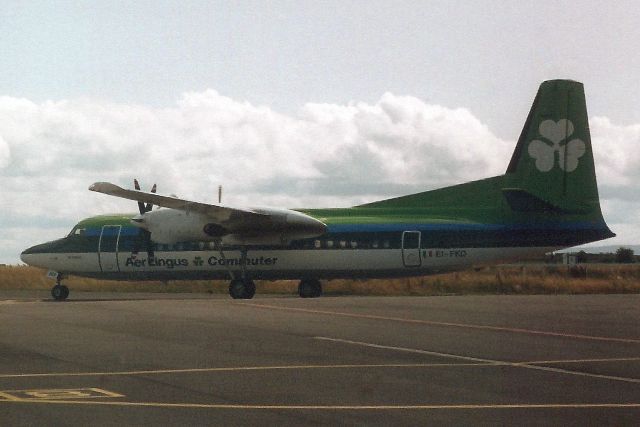 Fokker Maritime Enforcer (EI-FKD) - Seen here in Jul-92.br /br /With Aer Lingus from Apr-90 to Nov-03 when it reverted to PH-EXG then became OO-VLY, PH-ZFC, back to OO-VLY, JU-8883, 2-MIES and 9S-ABG for Gomair.